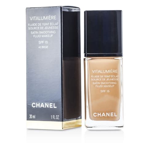 chanel make-up mat lumiere fluide 40 beige|Chanel Vitalumiere Fluide Makeup No.40 Beige .